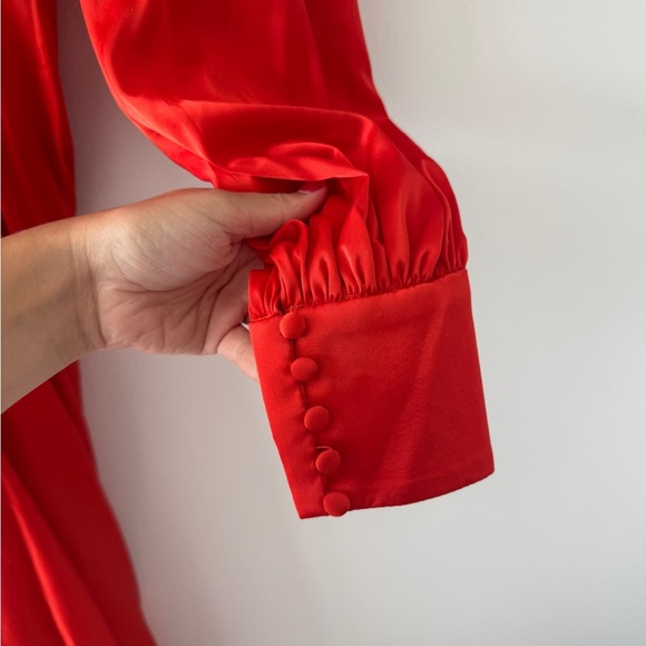 MAC DUGGAL One Shoulder Bishop Orange Maxi Dress 2 - Picture 7 of 7